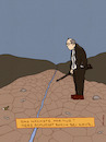 Cartoon: Kaub (small) by hollers tagged kaub,hormuz,meerenge,wasserwege,schließen,transport,rhein,schifffahrt,hitze,pegelstände,klimawandel,klima,sommer,niedrigwasser