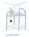 Cartoon: Mit einem Bein im Kittchen (small) by hollers tagged gefängnis,kittchen,knast