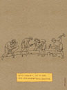 Cartoon: Stuttgart 21 n. Chr. (small) by hollers tagged stuttgart,21,flughafen,grundsteinlego,bauzeit,chr,germanen