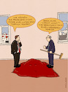 Cartoon: Teppich (small) by hollers tagged merz,klingbeil,koalition,regierung,erklärung,probleme,teppich,demokratie,bundestag