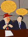 Cartoon: Waffenruhe (small) by hollers tagged trump,usa,ernst,international,krieg,iran,waffenruhe
