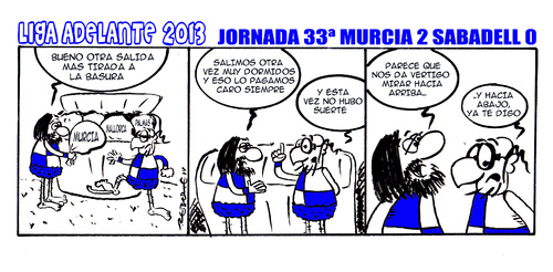 Cartoon: Division Maldita 33 (medium) by rebotemartinez tagged sabadell,adelante,liga