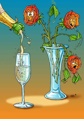 Thirsty Roses Von Stan Groenland Medien And Kultur Cartoon Toonpool