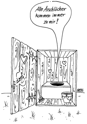Cartoon: Immer ich (medium) by besscartoon tagged wc,toilette,arschlöcher,bess,besscartoon