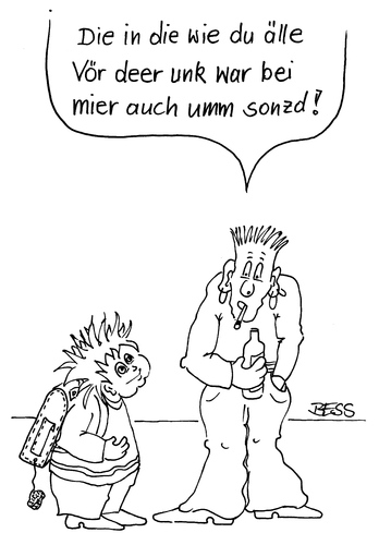 Cartoon: In die wie du älle Vör deer un (medium) by besscartoon tagged schule,kinder,förderung,individuell,pädagogik,bess,besscartoon