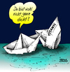 Cartoon: abgesoffen (small) by besscartoon tagged titanic,meer,schiff,papier,wasser,bess,besscartoon
