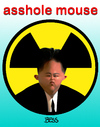 Cartoon: asshole mouse (small) by besscartoon tagged nordkorea,diktator,kim,jong,un,atomwaffen,atombombe,krieg,drohung,südkorea,usa,asshole,arschloch,mouse,maus,bess,besscartoon