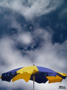 Cartoon: cloud face 23 (small) by besscartoon tagged wolken,himmel,gesicht,kopf,sonnenschirm,cloud,face,bess,besscartoon