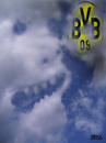 Cartoon: cloud face 26 (small) by besscartoon tagged wolken,himmel,cloud,bvb,logo,dortmund,fussball,bundesliga,tabelle,abstieg,face,bess,besscartoon
