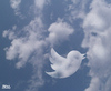 Cartoon: cloud face 6 (small) by besscartoon tagged wolken,himmel,gesicht,vogel,twitter,kuss,bess,besscartoon