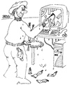 Cartoon: computergestützte Malerei (small) by besscartoon tagged mann,malen,maler,malerei,kunst,farbe,computer,palette,technik,digital,bess,besscartoon