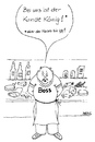 Cartoon: Der Kunde ist König (small) by besscartoon tagged mann,boss,könig,kunde,geschäft,bess,besscartoon