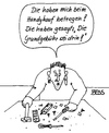 Cartoon: Grundgebühr ist drin (small) by besscartoon tagged mann,handy,technik,grundgebür,betrug,dummheit,telefon,telefonieren,bess,besscartoon