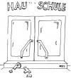 Cartoon: Hauptschule (small) by besscartoon tagged schule,pädagogik,hauptschule,gewalt,bess,besscartoon