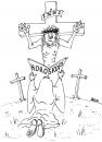 Cartoon: Horoskop (small) by besscartoon tagged bess besscartoon religion kreuz jesus maria horoskop