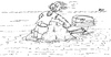 Cartoon: Ideen muss man haben (small) by besscartoon tagged meer insel schiffbruch außenbordmotor einsamkeit bess besscartoon