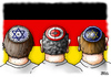 Cartoon: Judentum in Deutschland (small) by besscartoon tagged kippa,judentum,antisemitismus,diskriminierung,deutschland,berlin,islam,jude,gesellschaft,glauben,religion,politik,angst,toleranz,bess,besscartoon