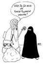 Cartoon: Sankt Nikolaus (small) by besscartoon tagged religion,nikolaus,burka,islam,bess,besscartoon
