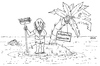 Cartoon: Schwäbische Kehrwoche (small) by besscartoon tagged insel,meer,palme,schiffbruch,einsamkeit,schwäbisch,schwaben,kehrwoche,bess,besscartoon