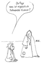 Cartoon: Schwarzer Humor (small) by besscartoon tagged kirche,religion,christentum,pfarrer,katholisch,humor,bess,besscartoon