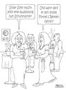 Cartoon: smal talk (small) by besscartoon tagged frauen,michael,schumacher,schuhmacher,ausbildung,formel1,rennen,motorsport,party,bess,besscartoon