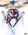 Cartoon: Sotschi (small) by besscartoon tagged rußland,wintersport,sochi,sotschi,winterolympiade,sport,olympia,blind,blindenstock,blindenbinde,ski,skispringen,schanze,bess,besscartoon