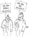 Cartoon: Und Du? (small) by besscartoon tagged bess besscartoon männer punks protest widerstand