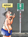 Cartoon: uscita di sicurezza (small) by besscartoon tagged uomo,merda,uscita,di,sucurezza,estate,vacanza,bess,besscartoon