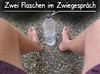 Cartoon: Zwiegespräch (small) by besscartoon tagged flaschen,wasser,zwiegespräch,bess,besscartoon