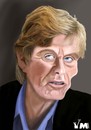 Cartoon: Robert Redford (small) by Vlado Mach tagged actor,famous