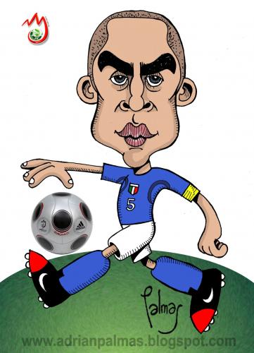 Cartoon: Cannavaro (medium) by Palmas tagged caricatura