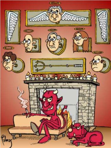 Cartoon: Devil (medium) by Palmas tagged absurdo