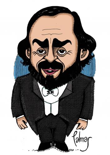 Cartoon: Pavarotti (medium) by Palmas tagged musica