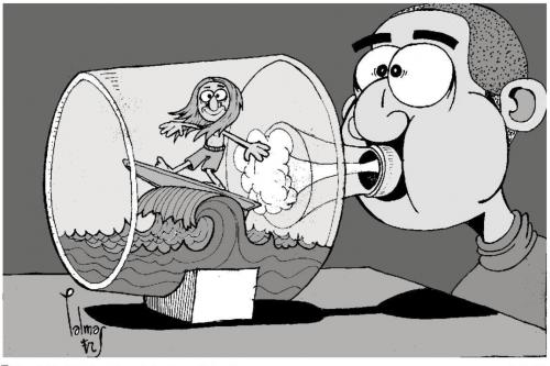 Cartoon: Surf (medium) by Palmas tagged absurdo