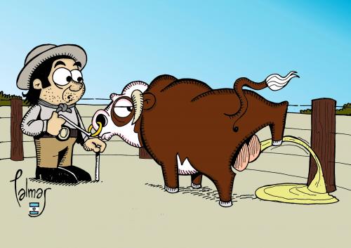 Cartoon: toro (medium) by Palmas tagged campo,argentino