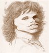 Cartoon: Jim Morrison (small) by Eno tagged jim morrison doors caricature