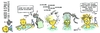 Cartoon: Hugo und Spule Folge 6 (small) by atzecomic tagged hugo,spule,roboter,schütz,atzecomic,haar,waschen