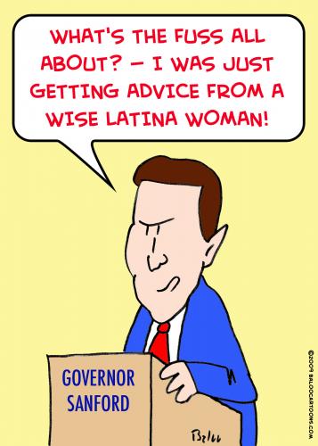Cartoon: 1sanford mark wise latina woman (medium) by rmay tagged 1sanford,mark,wise,latina,woman