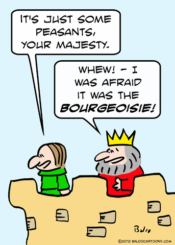 Cartoon: Afraid of bourgeoisie King (medium) by rmay tagged afraid,of,bourgeoisie,king