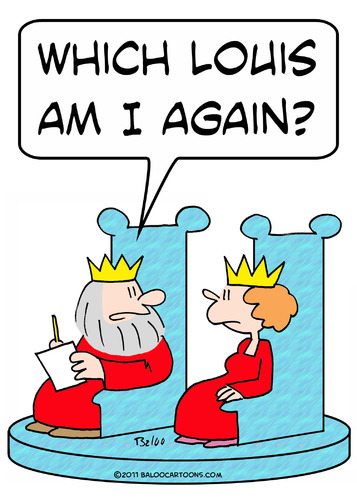 Cartoon: am i which louis king queen (medium) by rmay tagged king,louis,which,am,queen