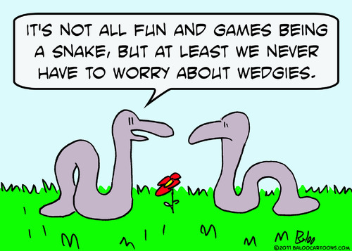 Cartoon: being snake worry wedgies (medium) by rmay tagged being,snake,worry,wedgies