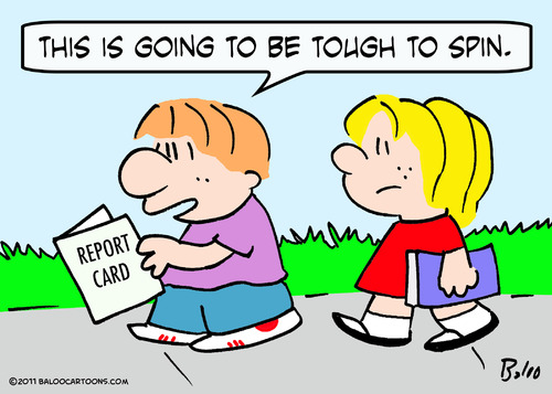 Cartoon: boy report card tough spin schoo (medium) by rmay tagged boy,report,card,tough,spin,schoo