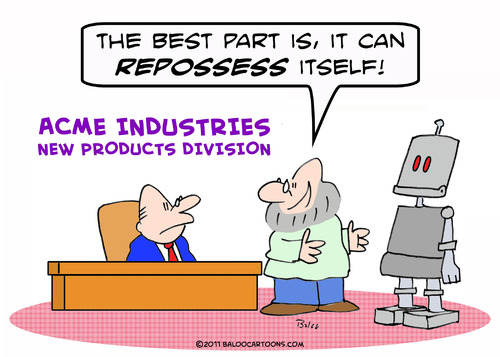 Cartoon: can repossess itself robot (medium) by rmay tagged can,repossess,itself,robot