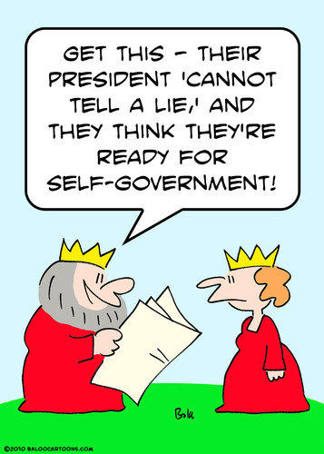 Cartoon: cannot tell lie king (medium) by rmay tagged cannot,tell,lie,king