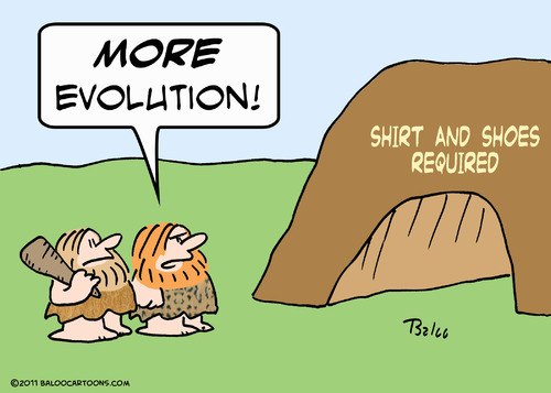 Cartoon: caveman more evolution (medium) by rmay tagged caveman,more,evolution