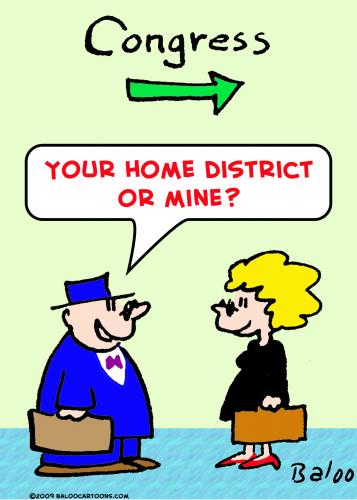 Cartoon: congress home district (medium) by rmay tagged congress,home,district