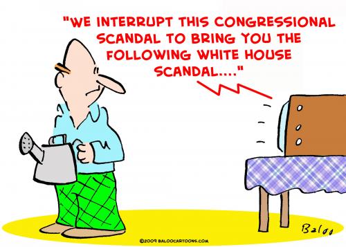 Cartoon: congressional white house scanda (medium) by rmay tagged congressional,white,house,scandal