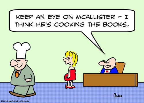 Cartoon: cooking the books (medium) by rmay tagged cooking,the,books
