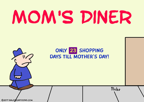 Cartoon: days shopping mothers day moms (medium) by rmay tagged days,shopping,mothers,day,moms