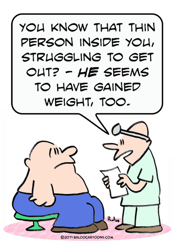 Cartoon: doctor thin person gain weight (medium) by rmay tagged doctor,thin,person,gain,weight